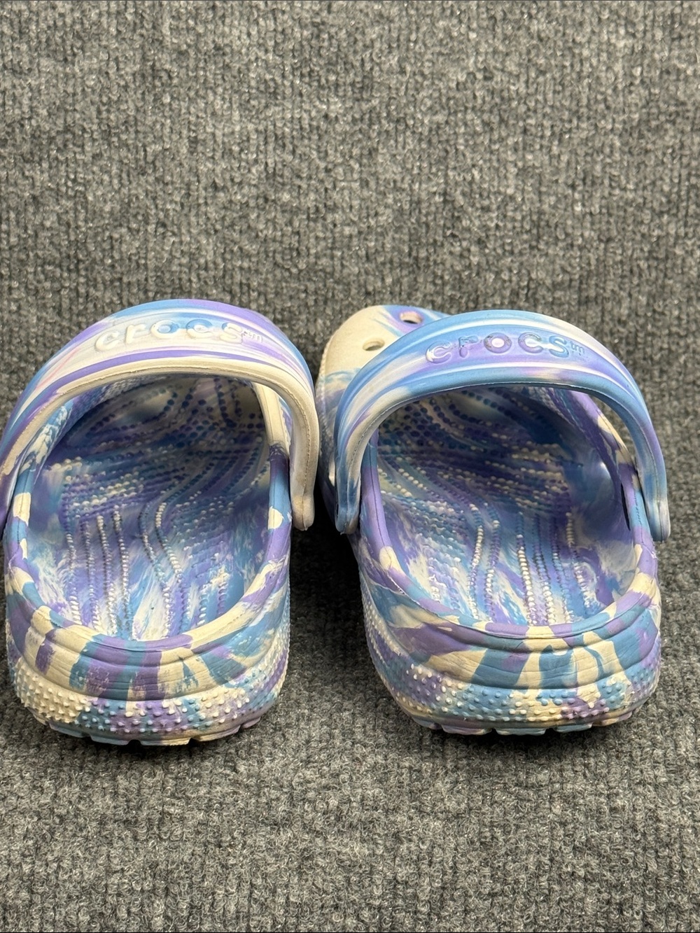 CROCS Classic Dye Style Comfort Clog - Purple/Blue Women’s 7 Men’s 5 - Picture 5 of 10